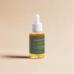 GlowRenew Organic Facial Oil for Dry skin with dropper – minimalist product display on cream background