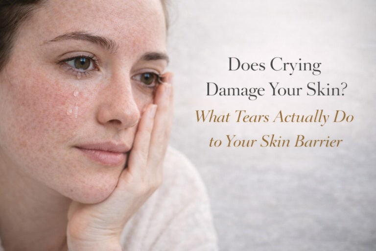 does crying damage your skin - Roots Guard article